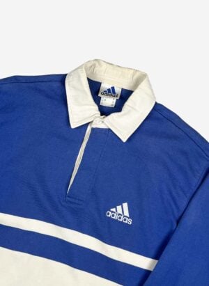 Vintage 90s Adidas Rugbyshirt faded