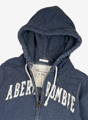 Abercrombie & Fitch Zip-Hoodie distressed navy