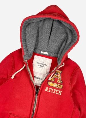 Abercrombie & Fitch Zip-Hoodie distressed orangerot