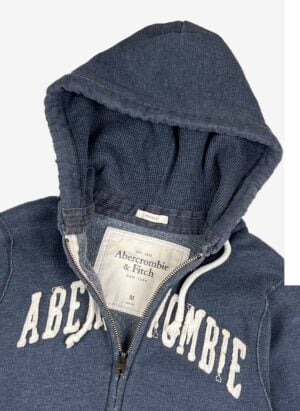 Abercrombie & Fitch Zip-Hoodie distressed navy