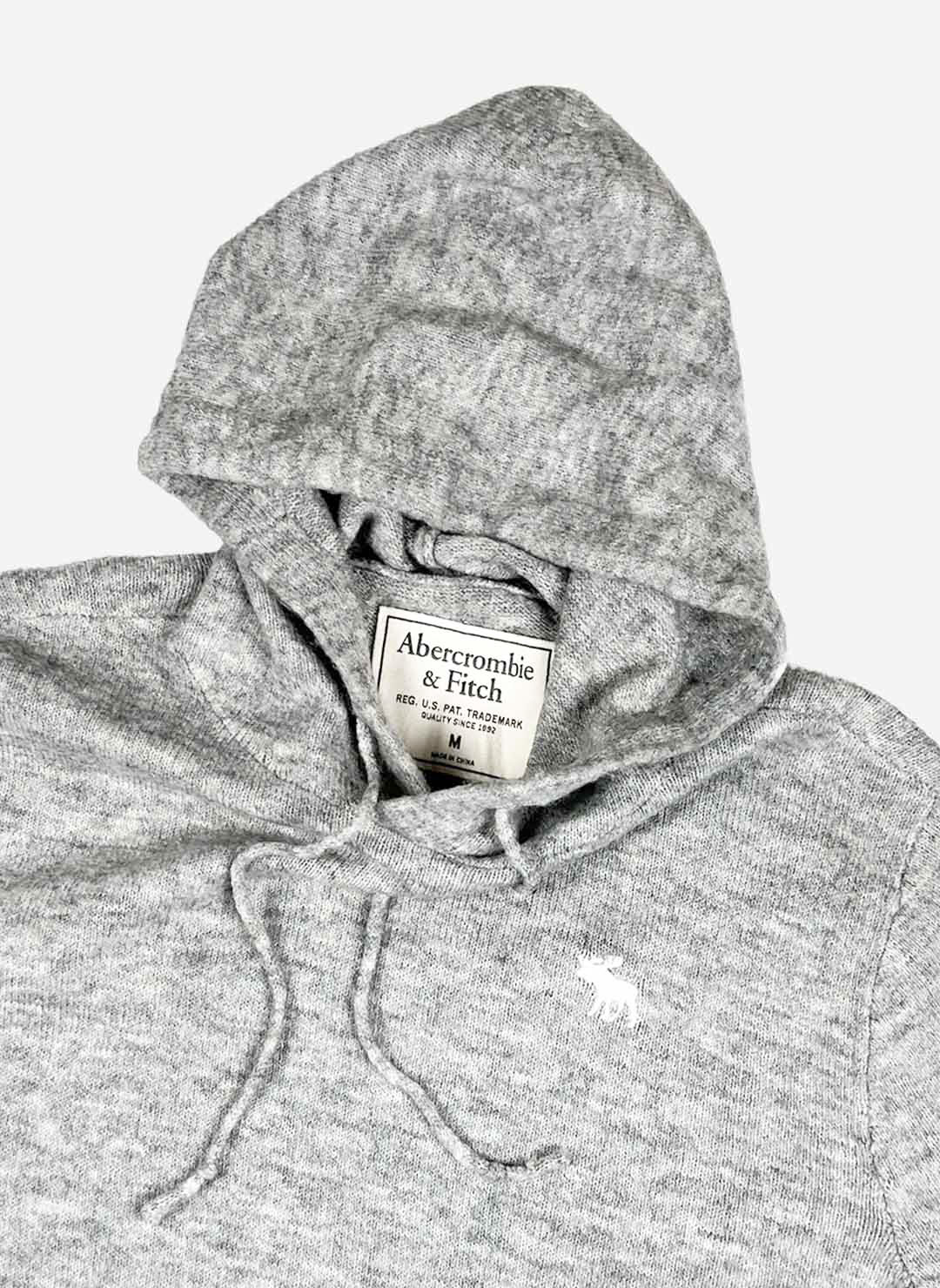 Abercrombie & Fitch Strick Hoodie grau – Bild 2