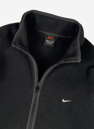 Vintage 90s Nike Fleecejacke schwarz