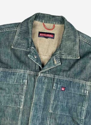 Vintage Y2K Quiksilver Raw Denim Jacke