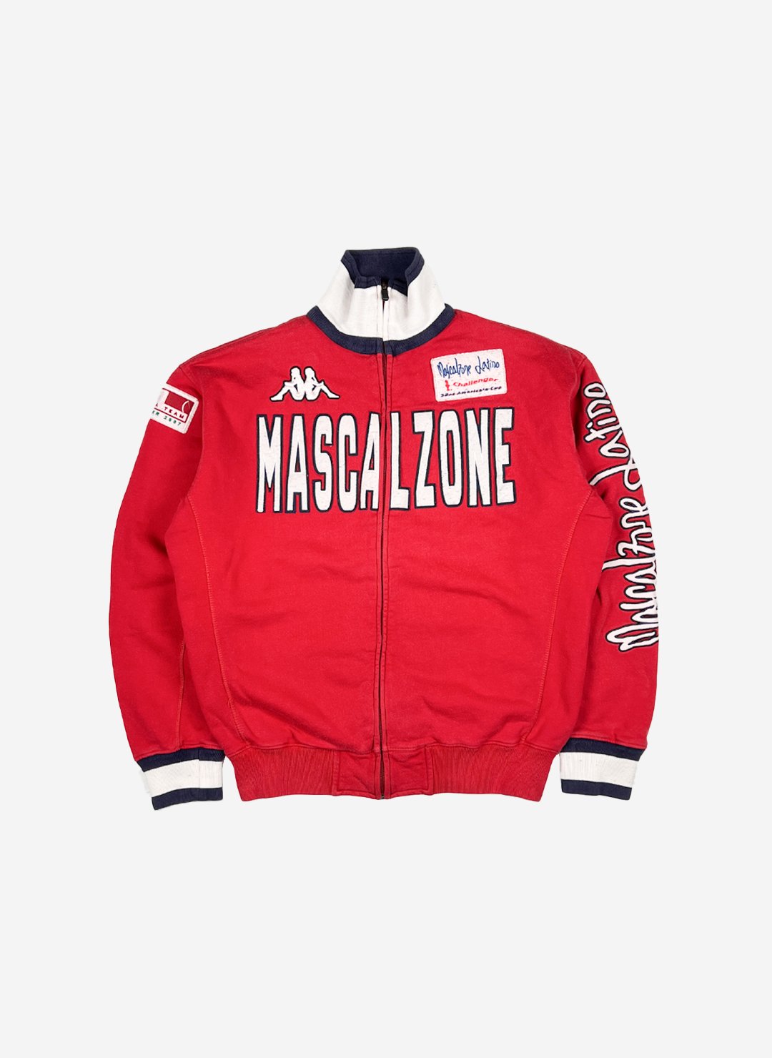 Vintage Kappa Mascalzone Zipper rot