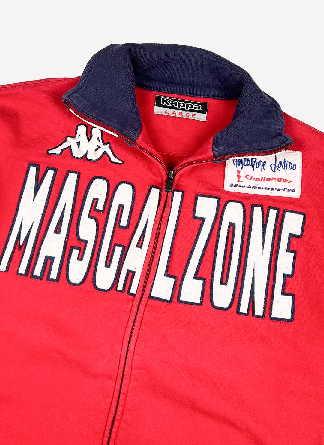 Vintage Kappa Mascalzone Zipper rot – Bild 2