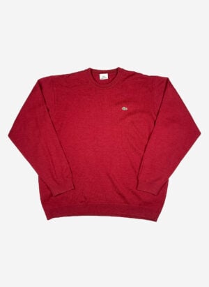 Vintage Lacoste Strickpullover rot