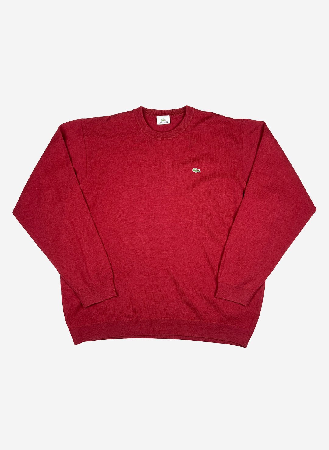 Vintage Lacoste Strickpullover rot