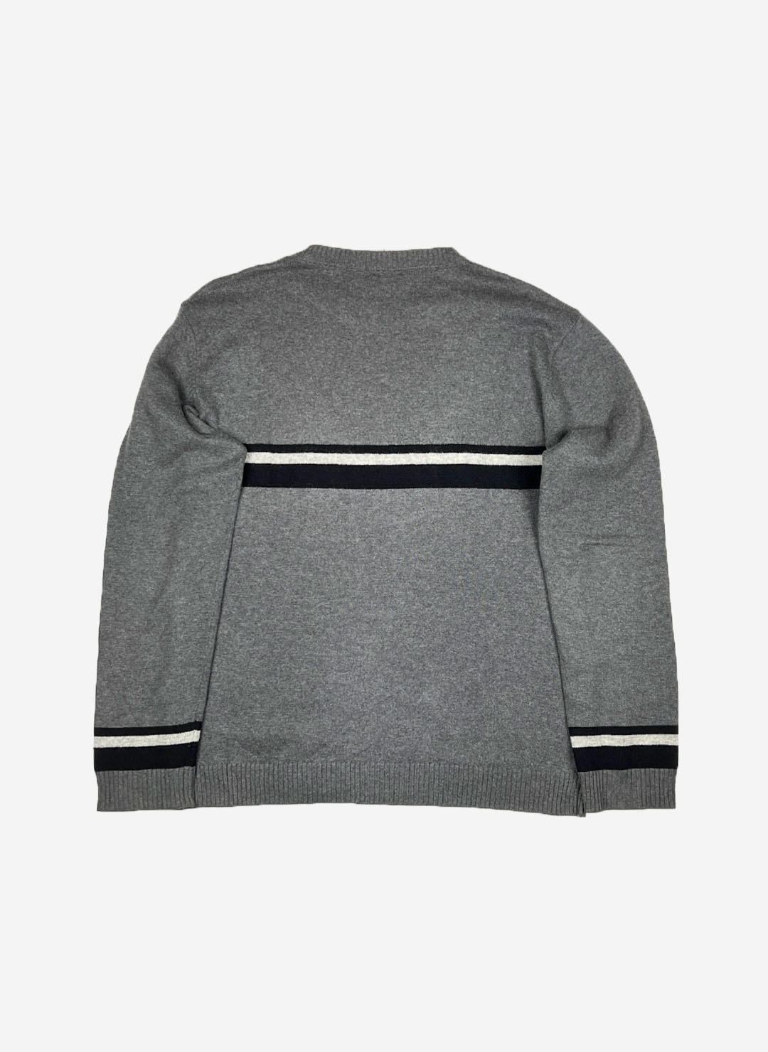 Vintage Armani Jeans Strickpullover grau – Bild 3