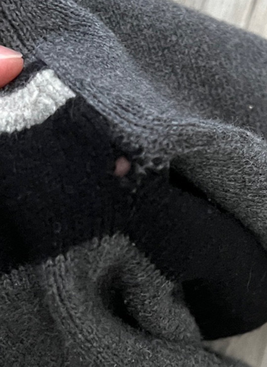 Vintage Armani Jeans Strickpullover grau – Bild 6