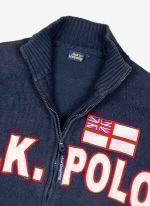 Vintage Best Company UK Srickjacke navy