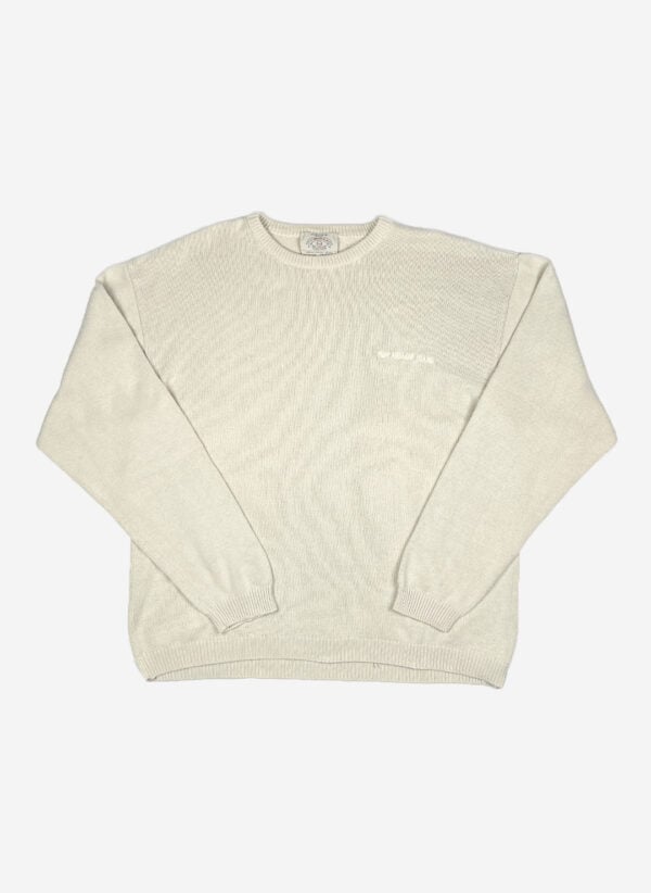 Vintage 90s Armani Jeans Strickpullover beige