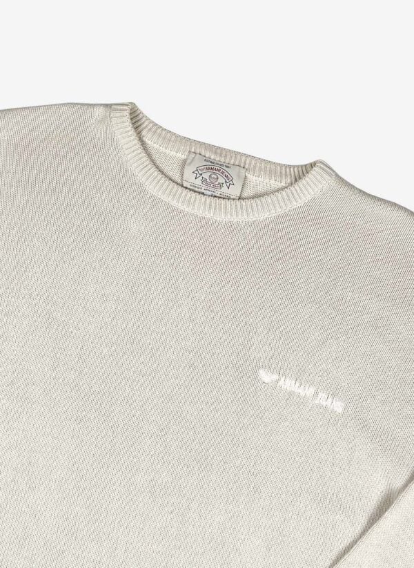 Vintage 90s Armani Jeans Strickpullover beige