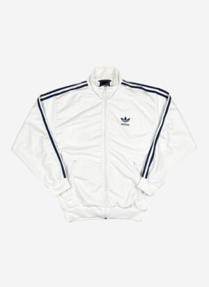 Vintage 90s Adidas Trainingsjacke weiß