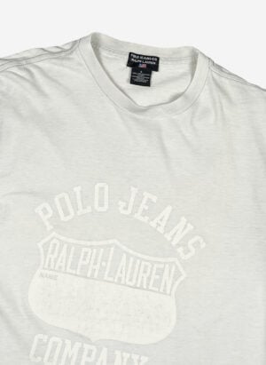 Vintage Polo Jeans Ralph Lauren slim T-Shirt weiß