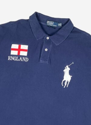 Vintage Polo Ralph Lauren Big Pony England Poloshirt