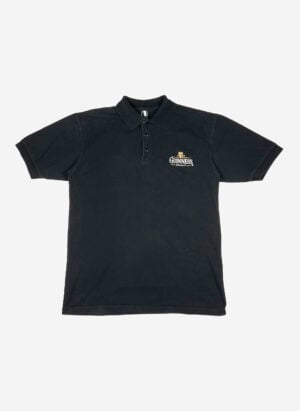 Vintage Guinness Poloshirt schwarz