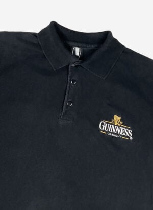 Vintage Guinness Poloshirt schwarz