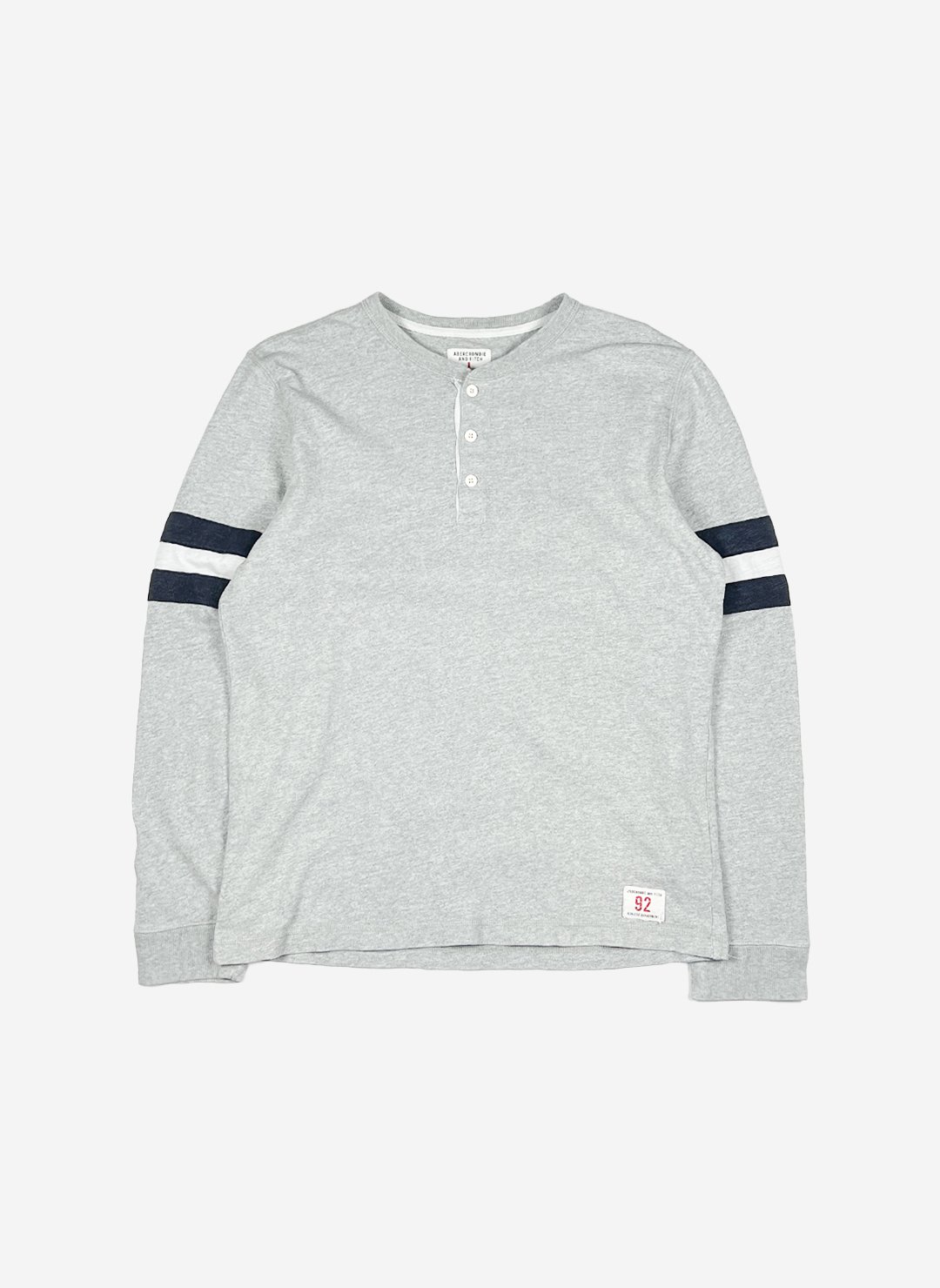 Abercrombie & Fitch Henley Longsleeve grau