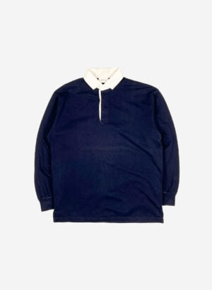 Vintage Hugo Boss Longsleeve Poloshirt navy