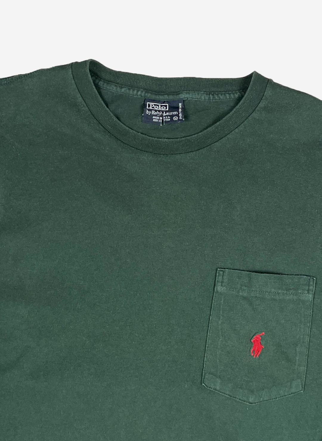 Vintage 90s Polo Ralph Lauren Longsleeve grün – Bild 2