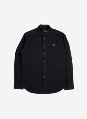 Fred Perry x RAF Simons Hemd schwarz