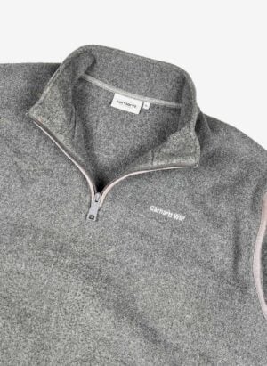 Carhartt WIP Half-Zip Fleece Pullover grau