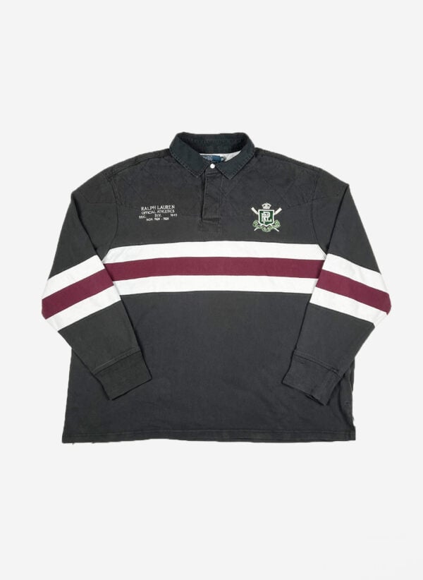 Vintage Polo Ralph Lauren Rugbysweater grau