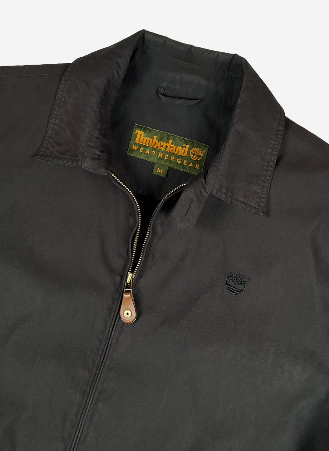 Vintage Y2K Timberland Harringtonjacke grau – Bild 2