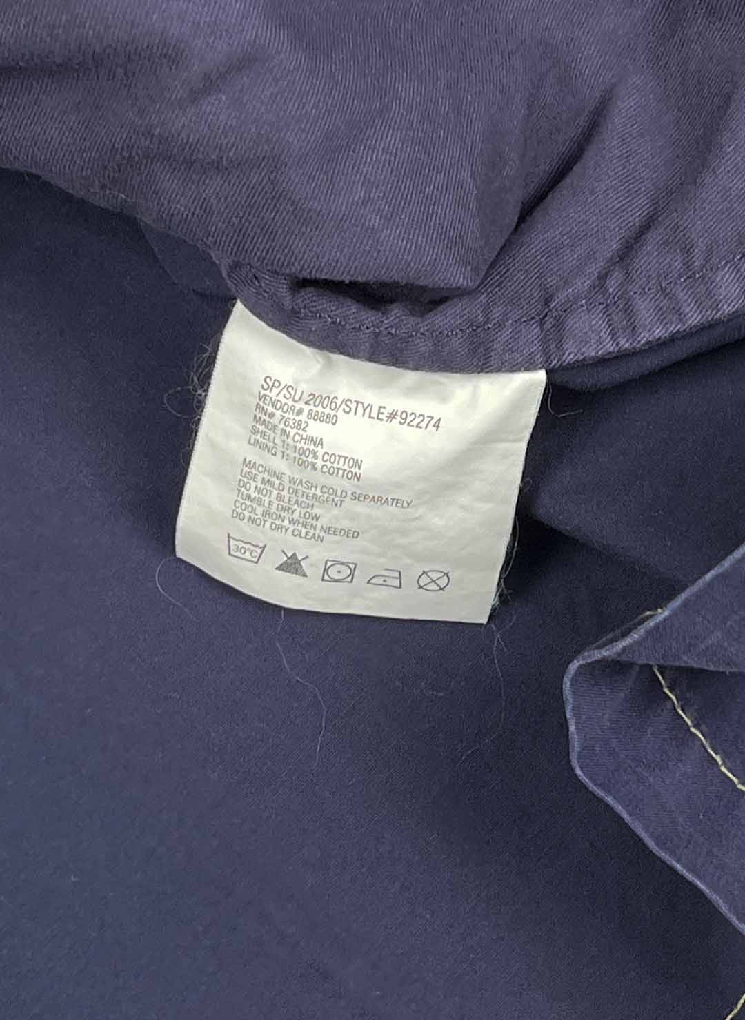 Vintage Timberland Utility Jacke navy – Bild 4