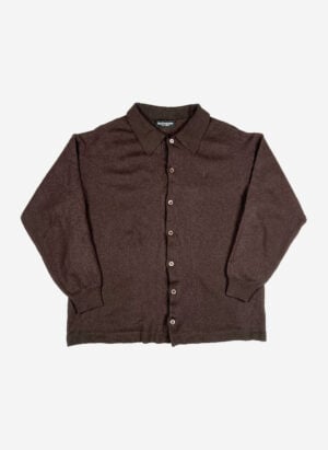 Vintage 90s Yves Saint Laurent Strickjacke braun