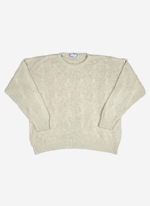Vintage Yves Saint Laurent Strickpullover beige