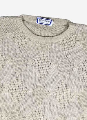 Vintage Yves Saint Laurent Strickpullover beige