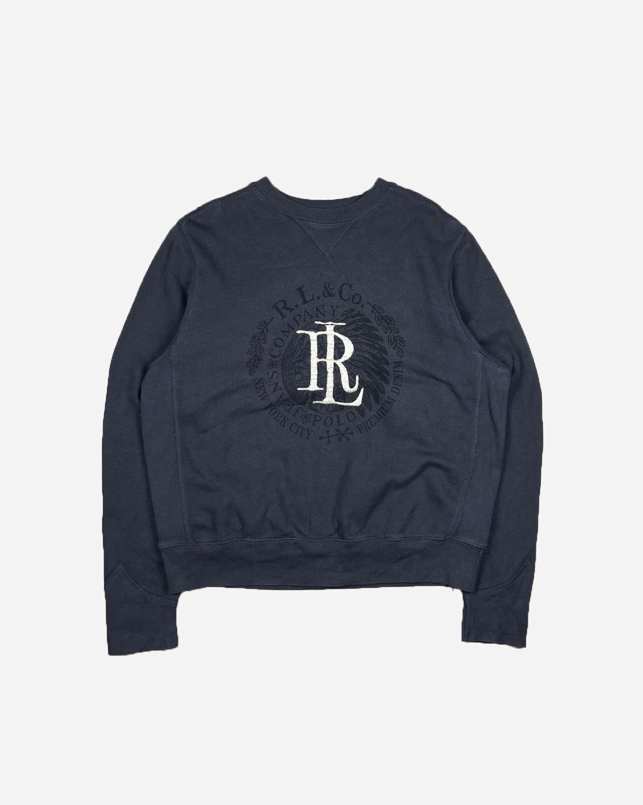 Vintage Polo Jeans Ralph Lauren Sweater grau