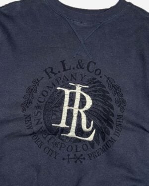 Vintage Polo Jeans Ralph Lauren Sweater grau