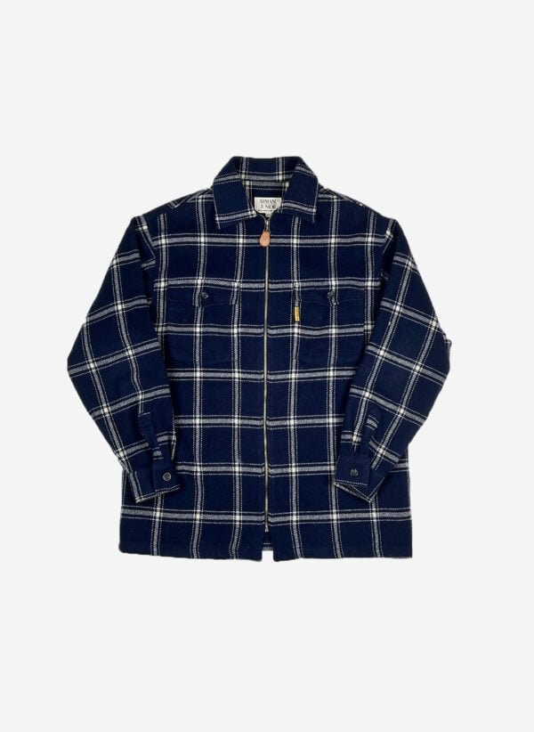 Vintage 90s Armani Flanelljacke navy