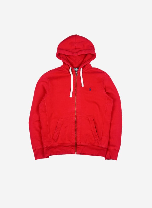 Vintage Polo Ralph Lauren Zip-Hoodie rot