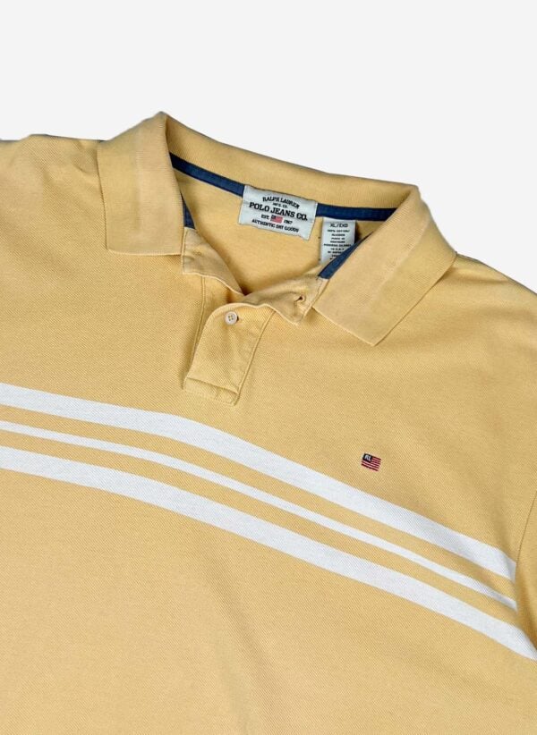Vintage Polo Jeans Ralph Lauren Poloshirt gelb