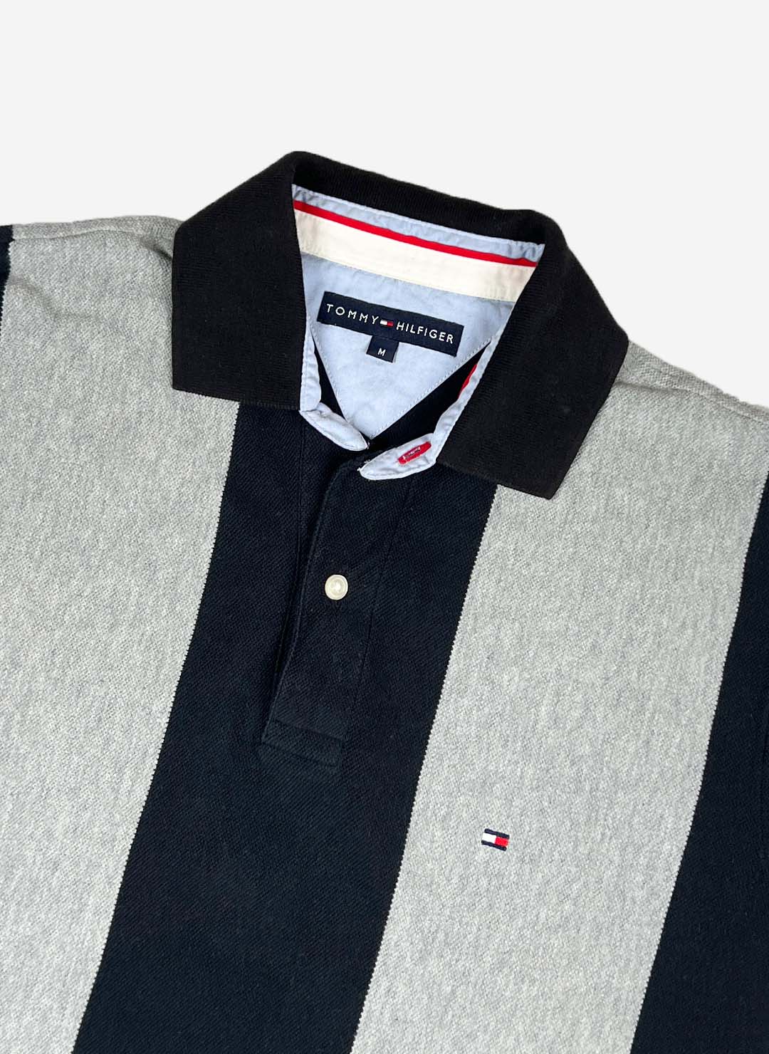 Vintage '03 Tommy Hilfiger Poloshirt gestreift – Bild 2