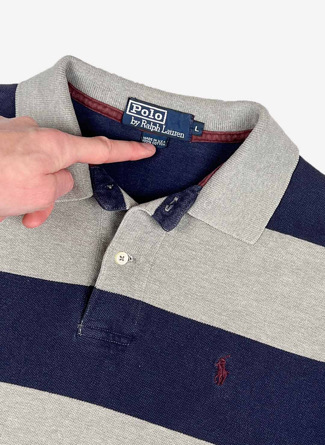 Vintage 90s Polo Ralph Lauren Poloshirt – Bild 2