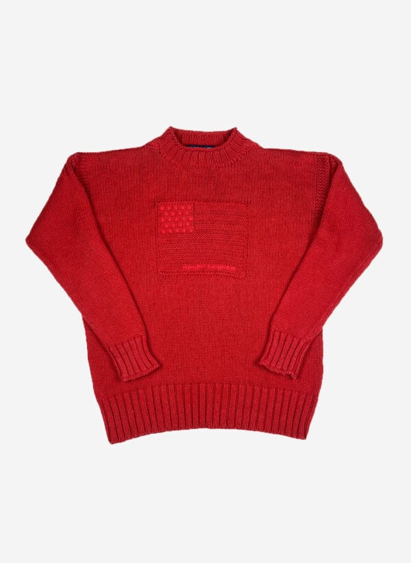 Vintage 90s Polo Sport Ralph Lauren Strickpullover rot