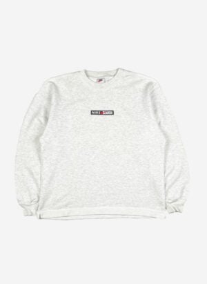 Vintage 90s Nike Sport Sweater hellgrau
