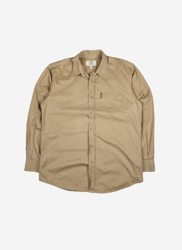 Vintage 90s Armani Hemd beige