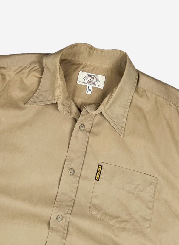 Vintage 90s Armani Hemd beige