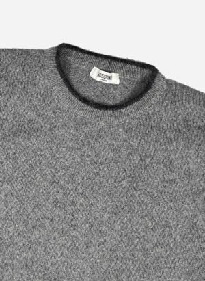 Vintage 90s Moschino Strickpullover grau