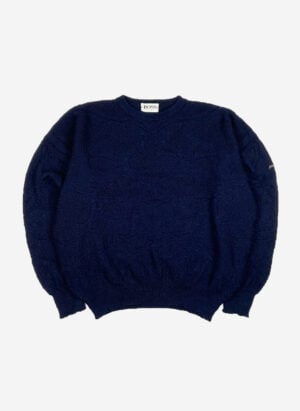 Vintage 80s Hugo Boss Strickpullover navy