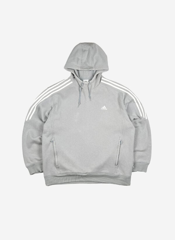 Vintage Y2K Adidas Hoodie grau