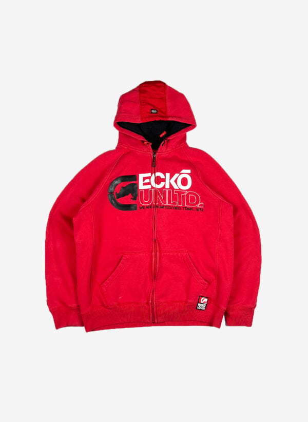 Ecko Unltd. Y2K Zip-Hoodie rot