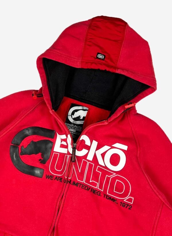Ecko Unltd. Y2K Zip-Hoodie rot