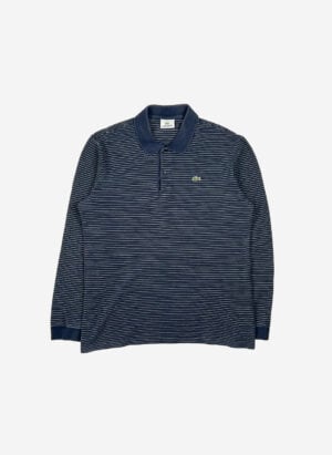 Vintage Lacoste Longsleeve Poloshirt gestreift