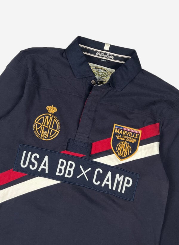 Marville Baseball Academy Rugbyshirt navy